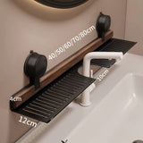 Walnut Suction Faucet Storage Rack