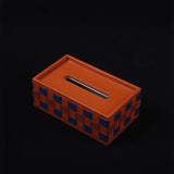 ”ChicGrid“ Vintage Checkered Leather Organizer Series