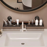 Walnut Suction Faucet Storage Rack