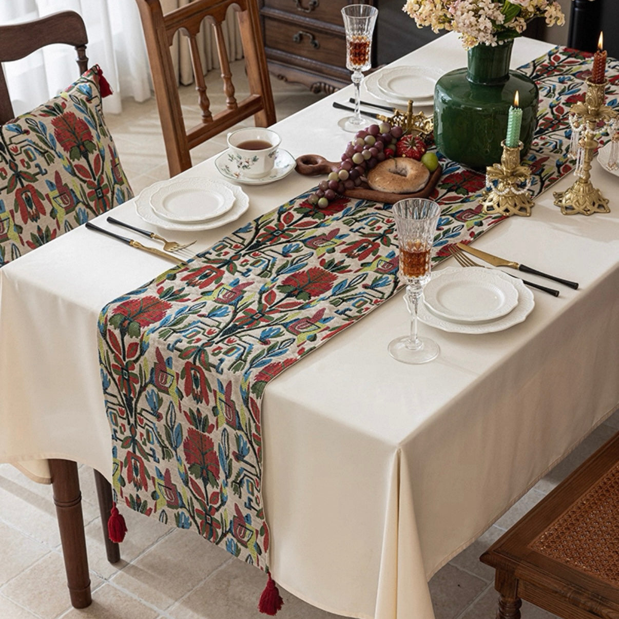 Flower table runner