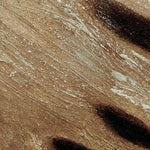 Close-up of a textured brown surface with brush strokes