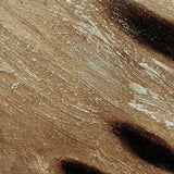 Close-up of a textured brown surface with brush strokes